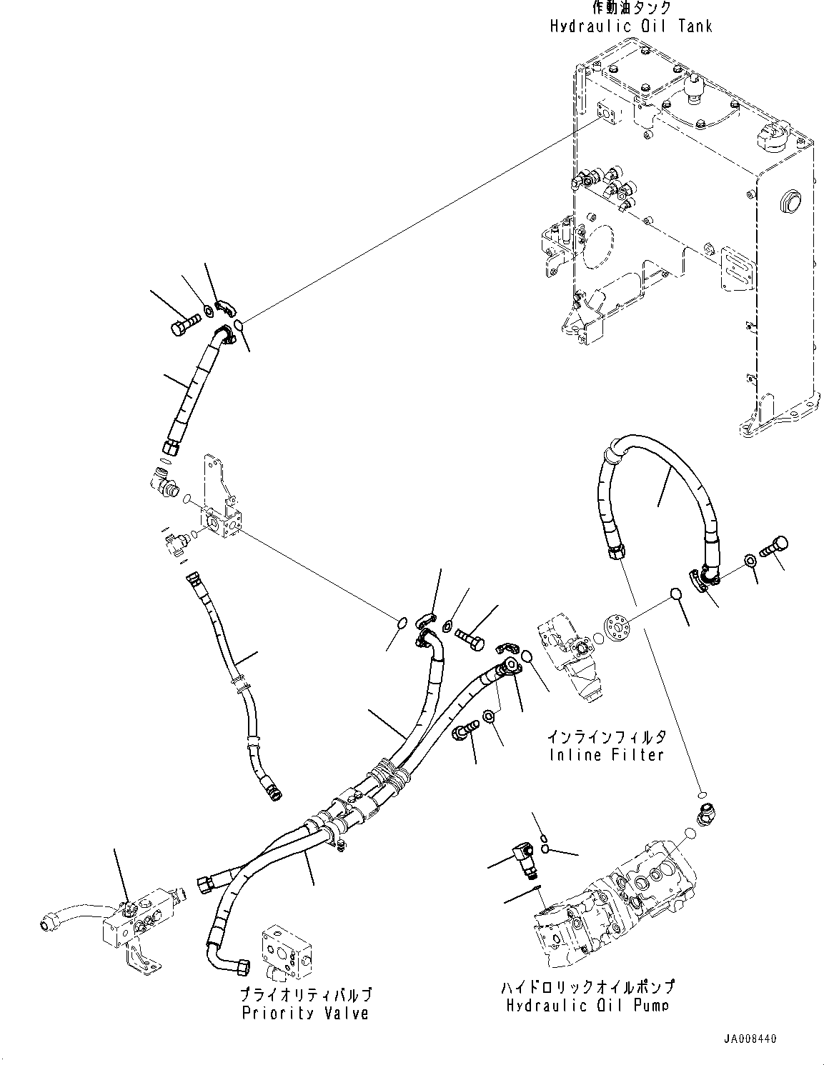 Шланг 23C-60-66720 KOMATSU