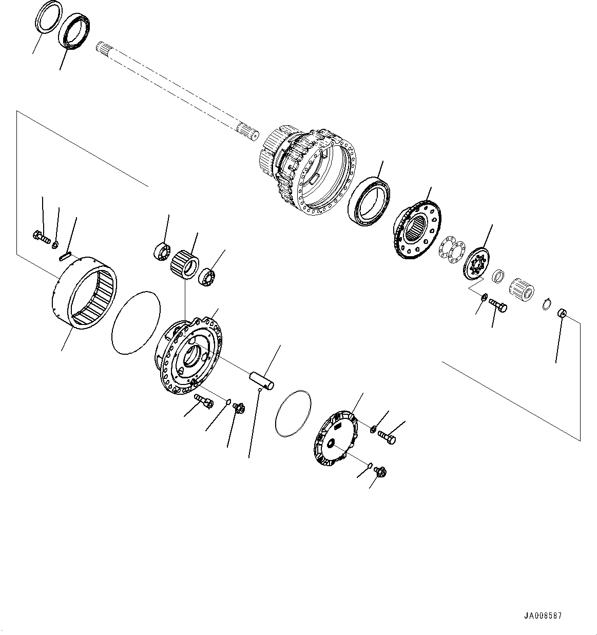 Болт с внутренним шестигранником 01252-91025 KOMATSU