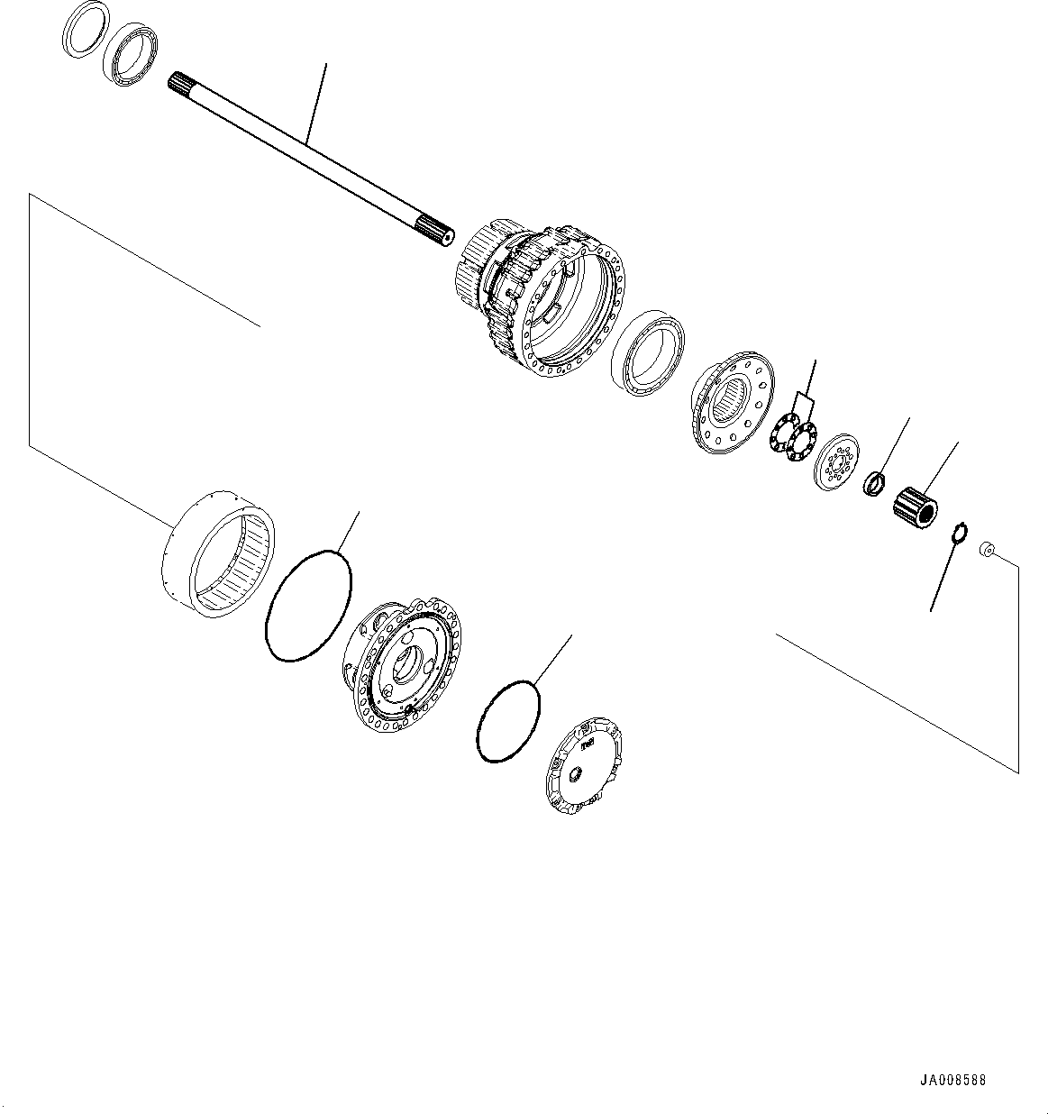 Axle Assembly, Limited Slip Differential 425-22-40053 KOMATSU