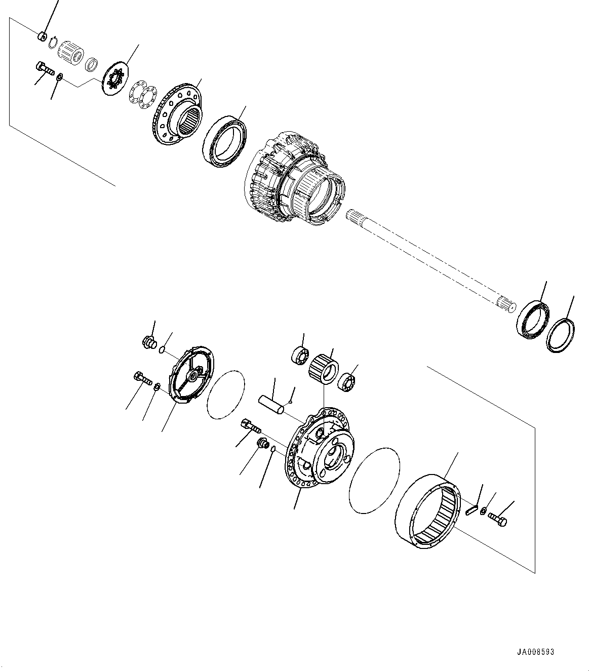 Axle Assembly, Limited Slip Differential 425-23-40052 KOMATSU
