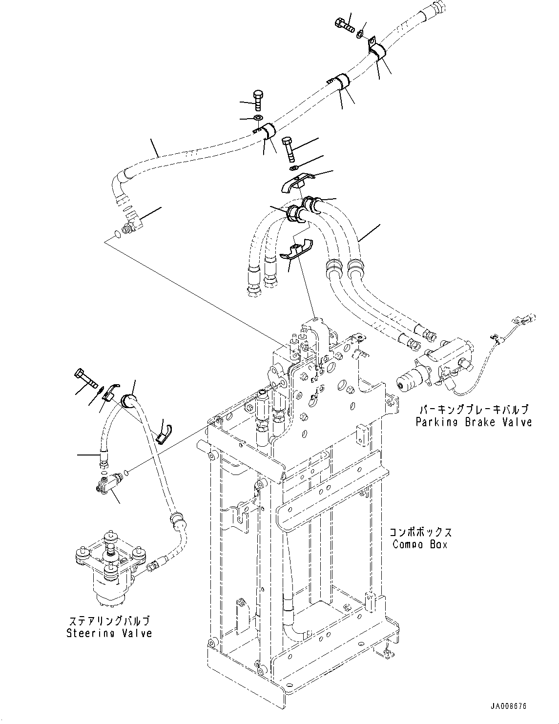 Elbow(Brake Component Box,Charge Valve Related Parts) (415-62-23940) KOMATSU