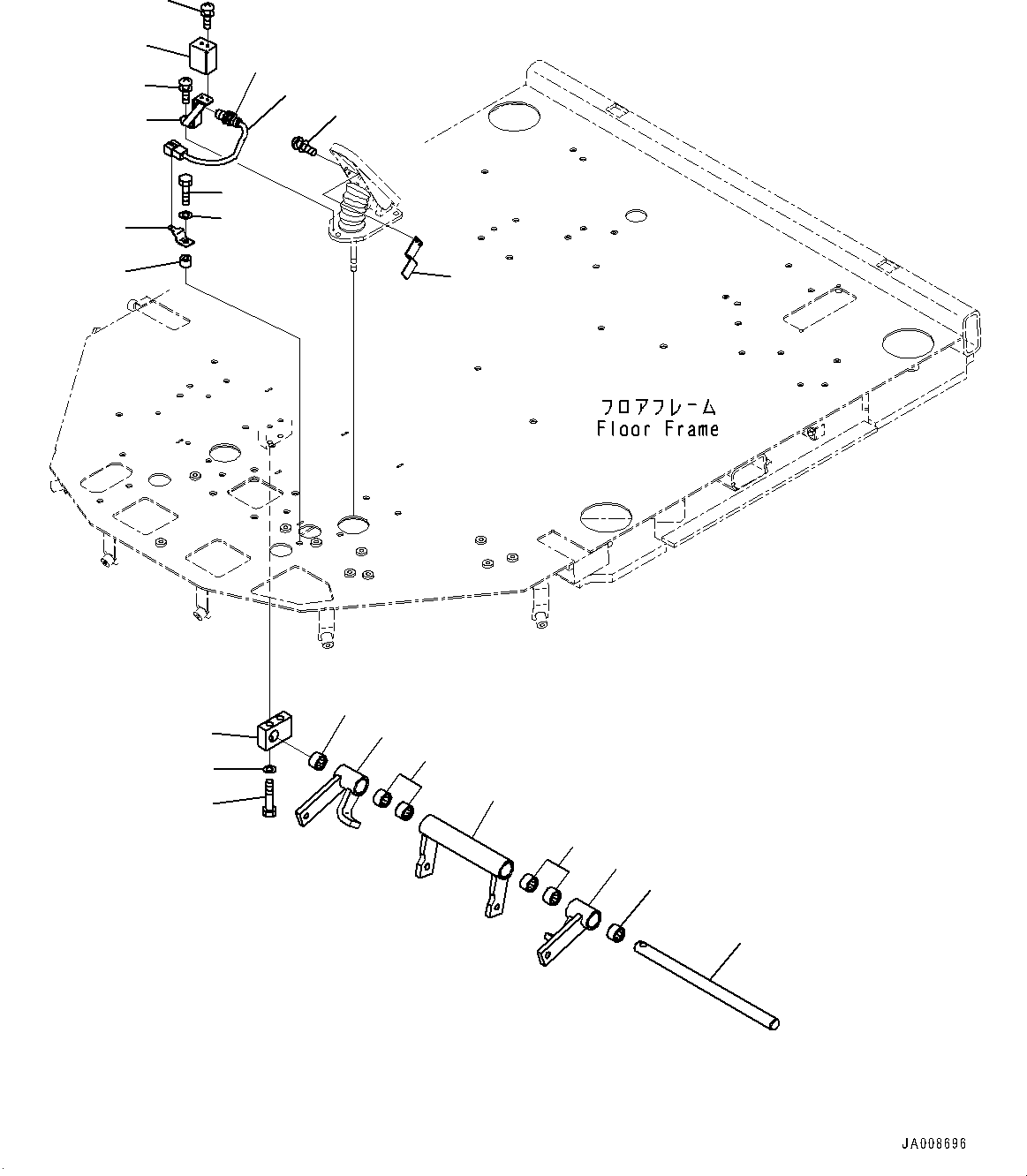 ROPS Cab Assembly, For Joystick Steering System,KOMTRAX 425-925-5641 KOMATSU