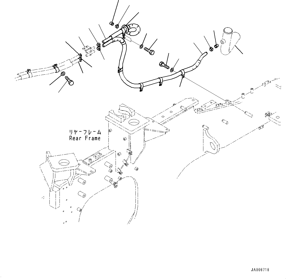 Hose(ROPS Cab and Floor Frame Group,Heater Piping) (425-S62-4340) KOMATSU