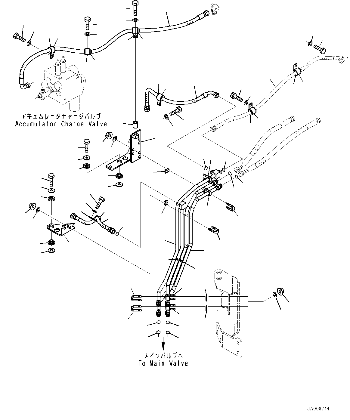 Трубка 425-62-43520 KOMATSU