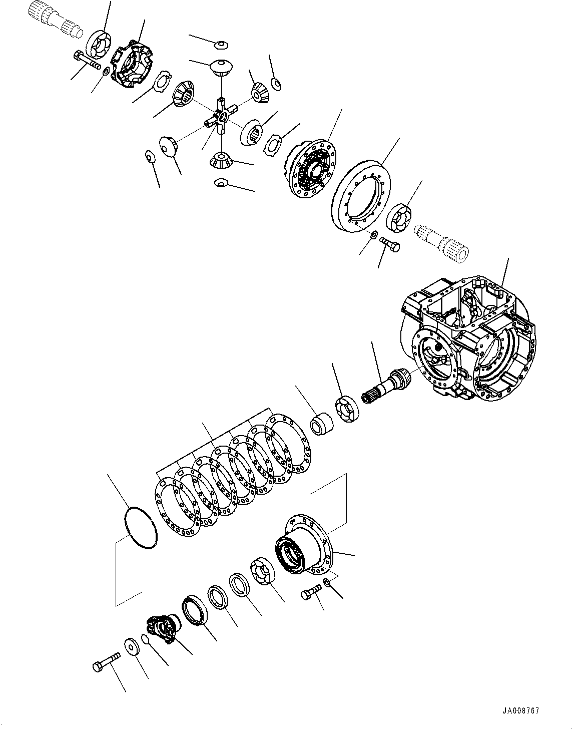 Дифференциал в сборе 417-23-31010 KOMATSU