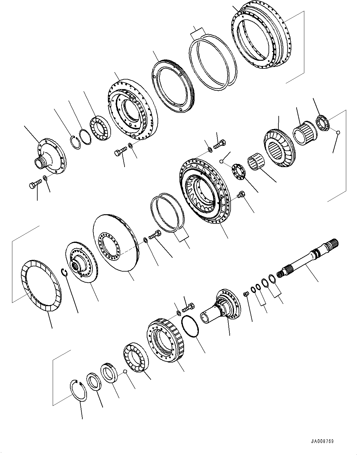 Трансмиссия TORQFLOW в сборе 425-13-40010 KOMATSU