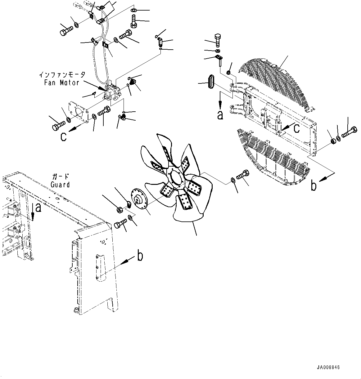 Guard(Hood Door,Fan Motor Mounting Bracket) (425-03-43230) KOMATSU