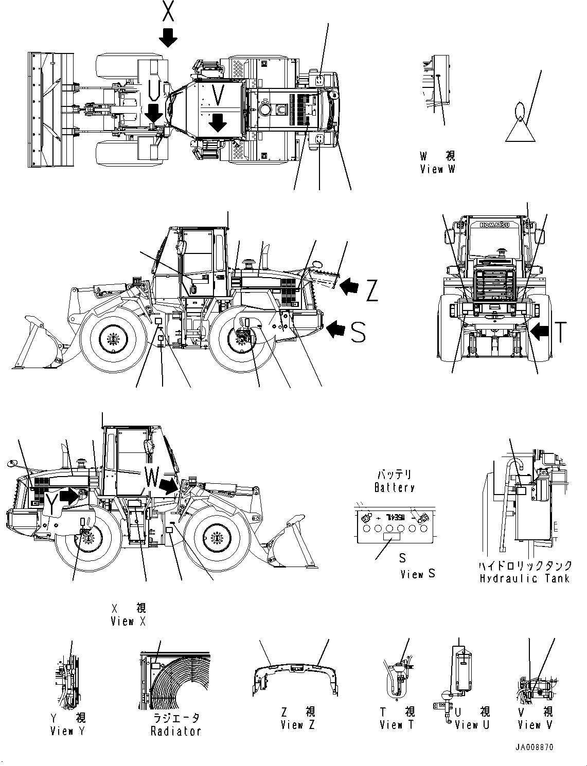 Табличка «Опасно: аккумулятор» 09664-40112 KOMATSU