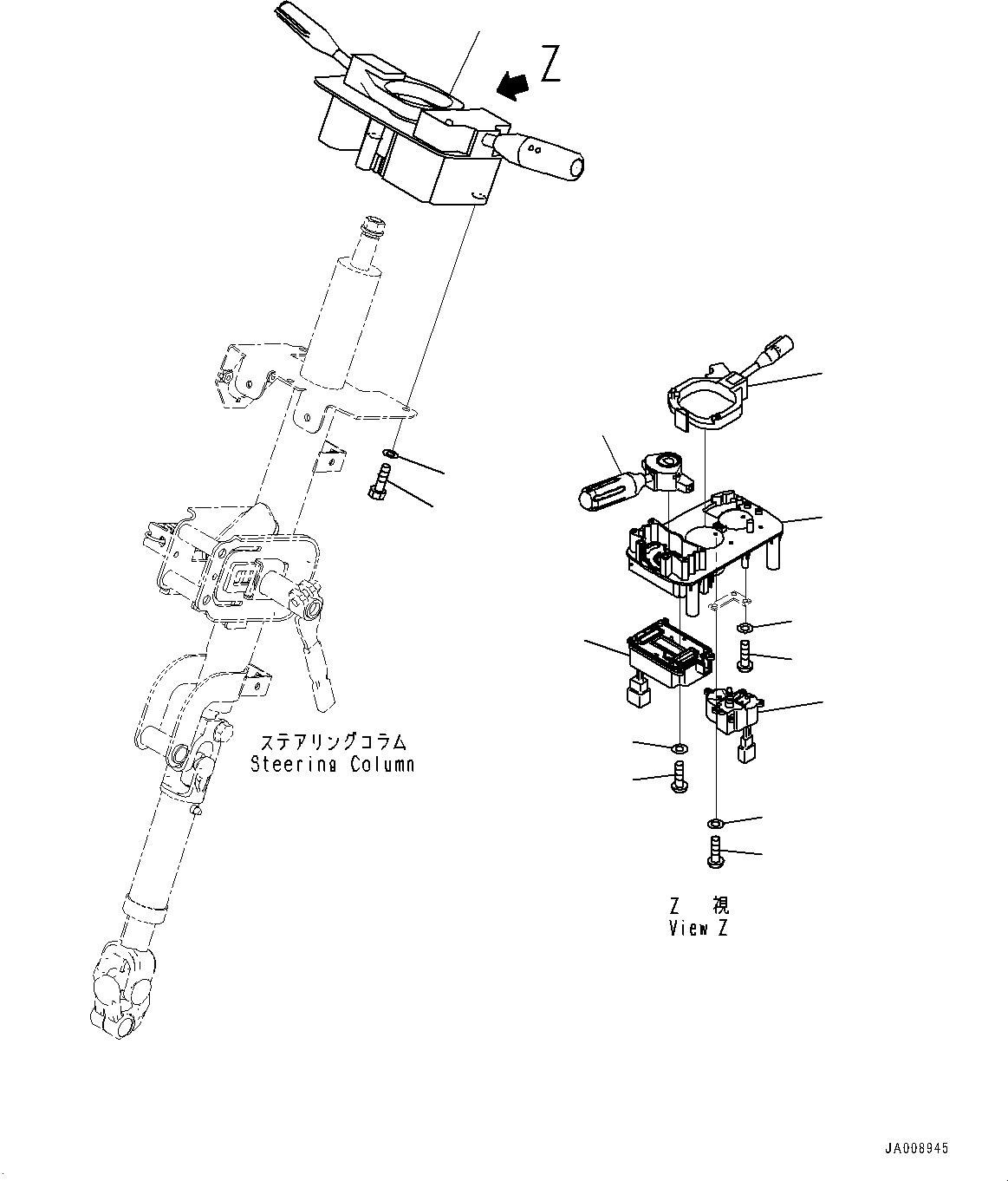 Switch, Transmission Control Lever 421-43-56210 KOMATSU