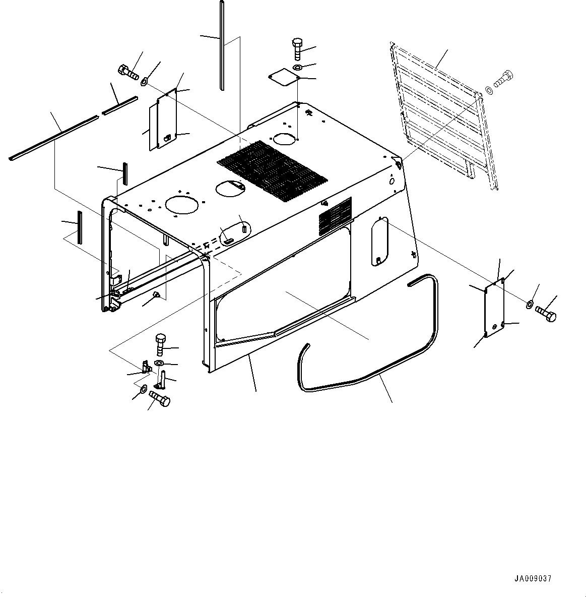 Grille(Hood,Grille) (423-54-41871) KOMATSU