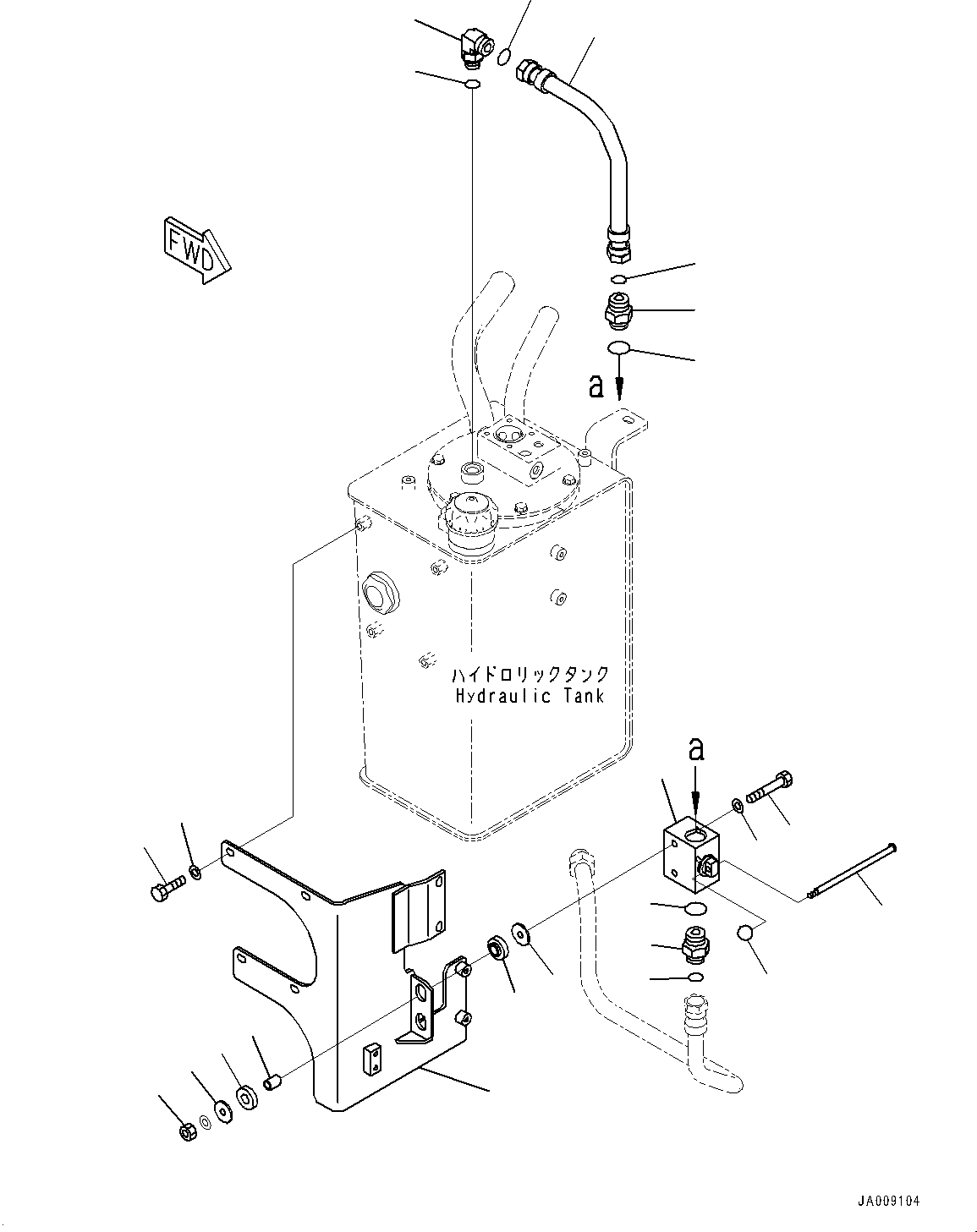 Tank Assembly, For Cold Area Specification B (-30 deg C) 416-60-00420 KOMATSU