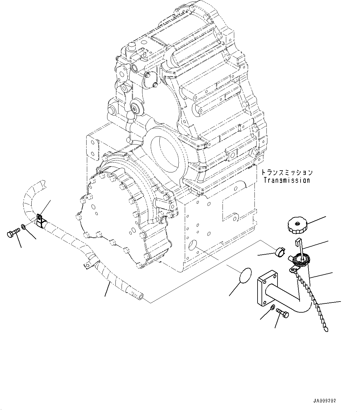 Hose(Torque Converter and Transmission,Accessory) (714-12-38330) KOMATSU