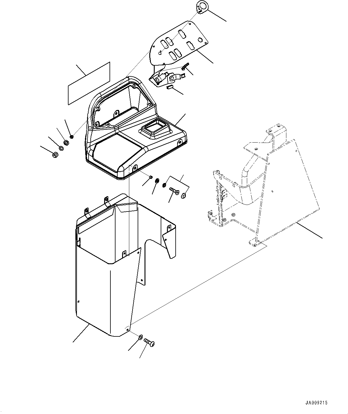 Bracket(Loader Control Unit,Console Slider) (423-43-48550) KOMATSU