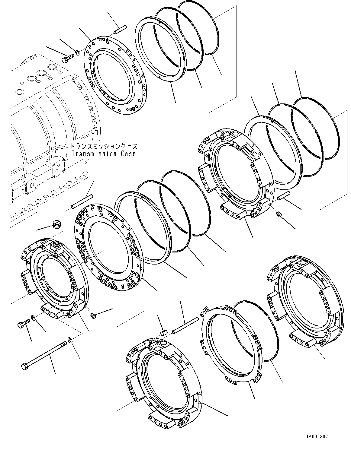 Transmission Assembly, For Extreme Cold Area Specification (-40 deg C) 562-15-51030 KOMATSU