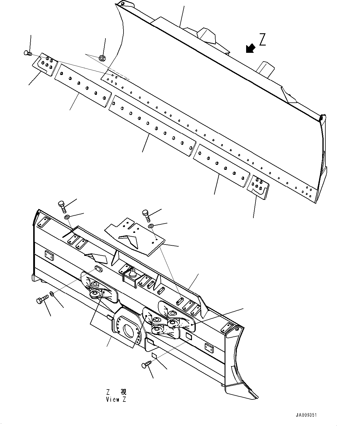 Blade Assembly 13Y-72-B1110 KOMATSU