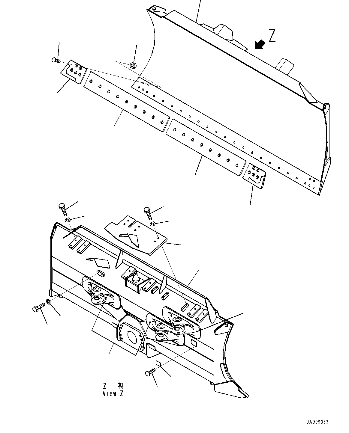 Blade Assembly 13Y-72-13103 KOMATSU