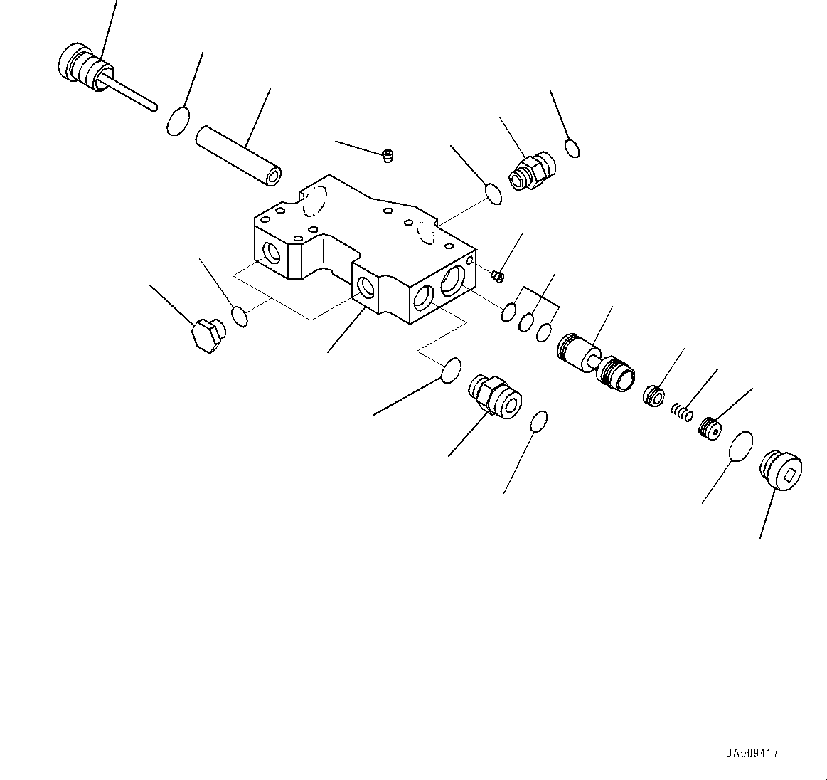 Клапан в сборе 14X-977-2470 KOMATSU