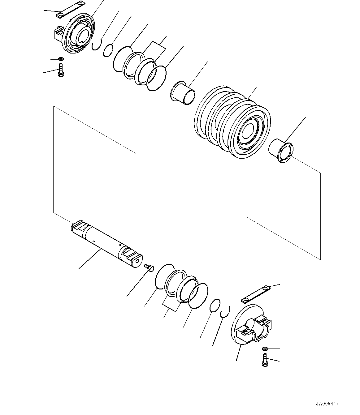 Track Roller Assembly, Double Flange 134-30-01031 KOMATSU