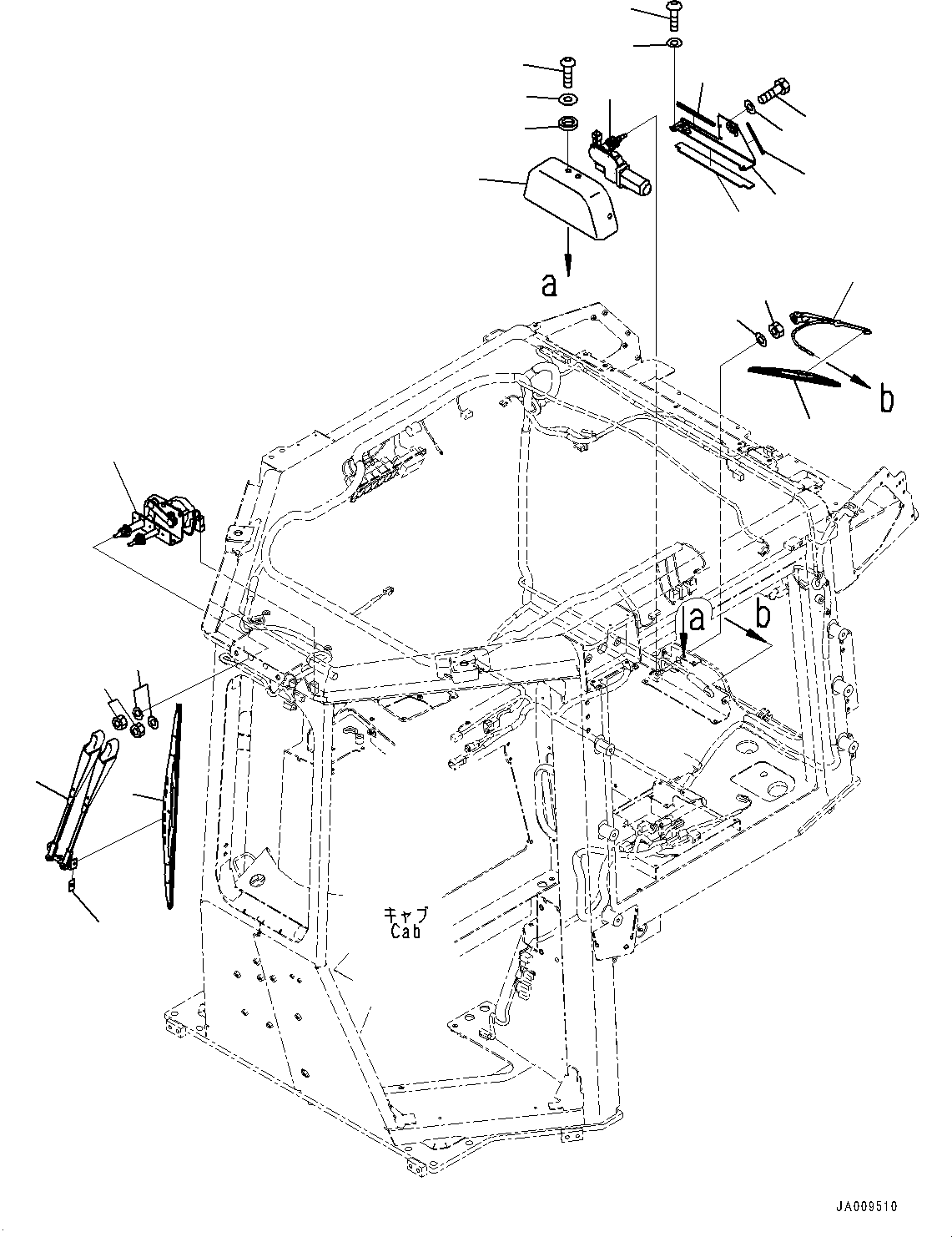 Мотор стеклоочистителя 11Y-06-46210 KOMATSU