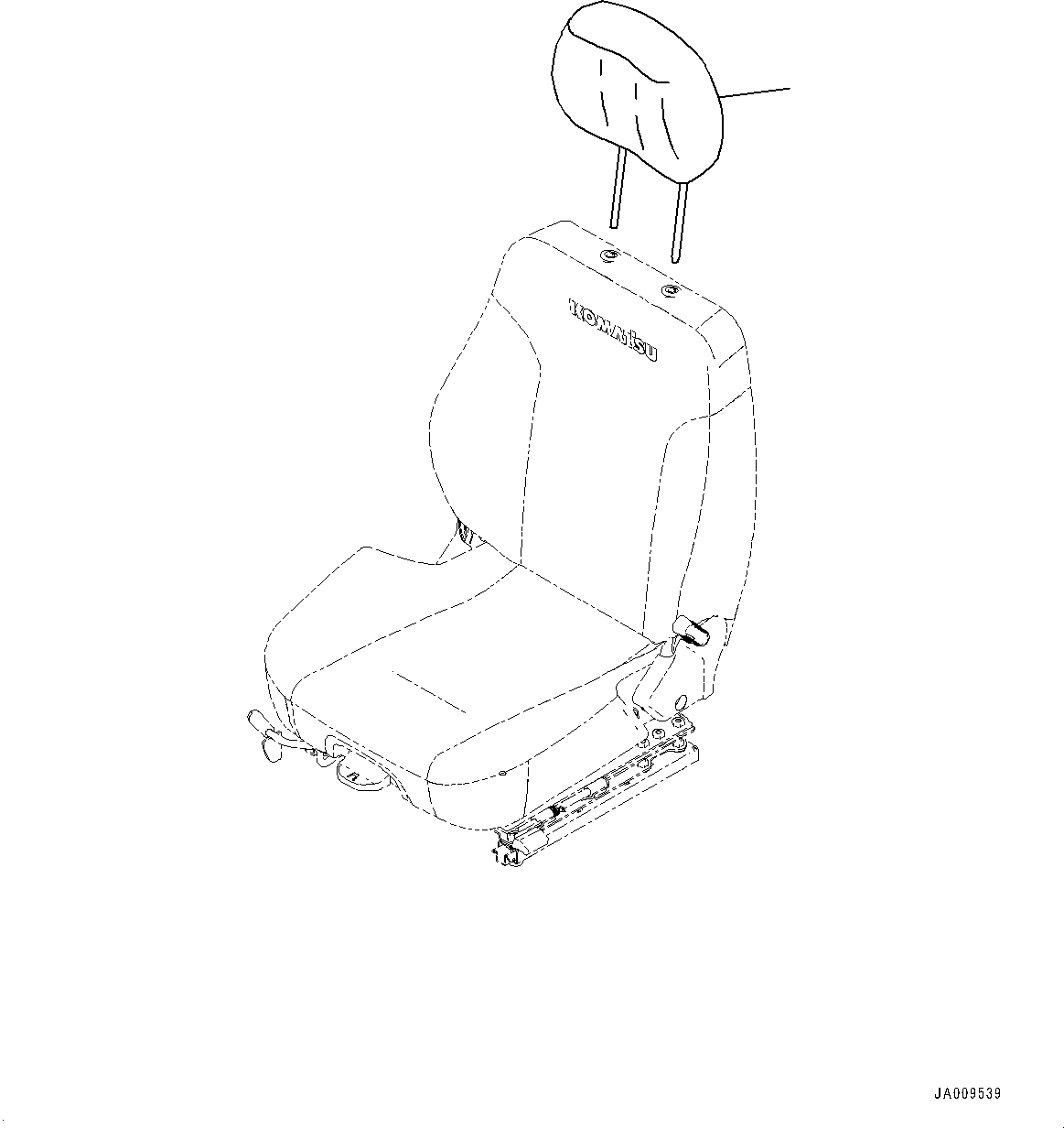 Подголовник 12Y-57-21510 KOMATSU