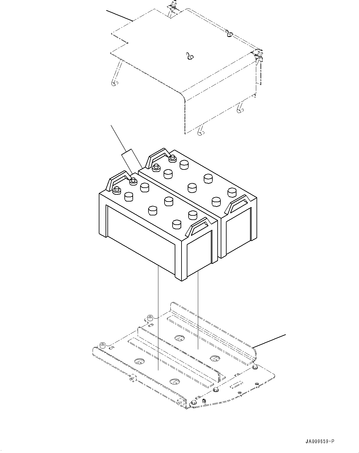 Support(Battery Electric Wiring Harness,Tray) (13Y-06-11111) KOMATSU