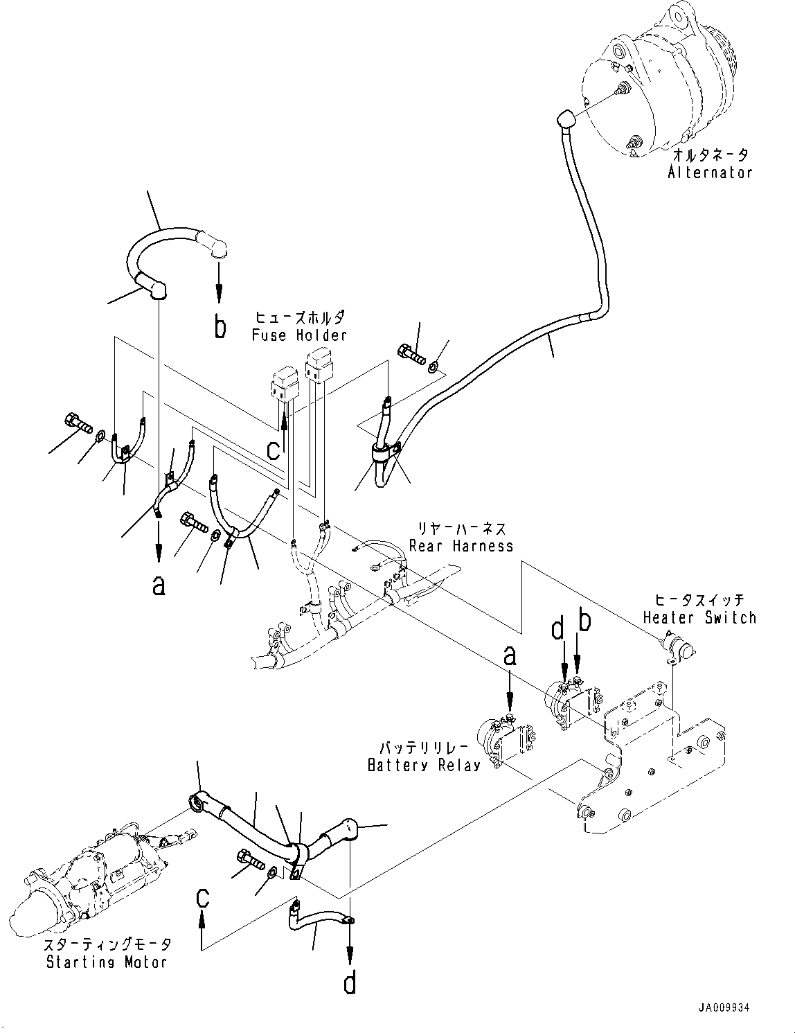 Кабель 421-06-52140 KOMATSU