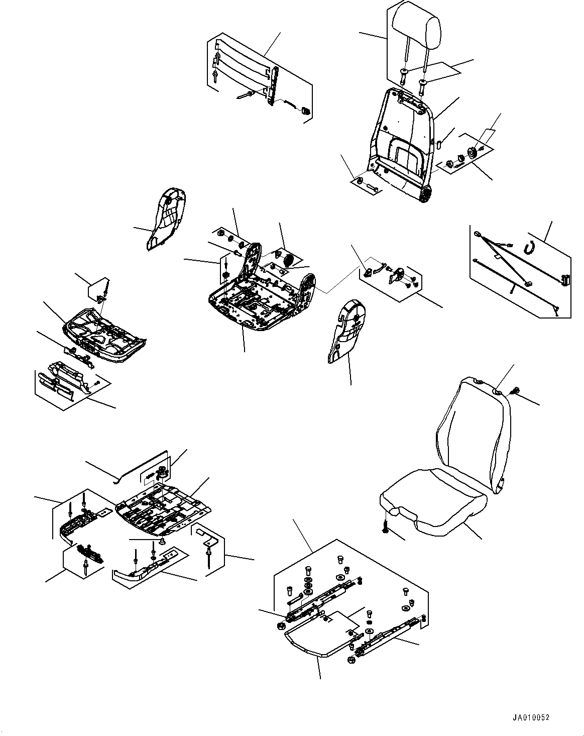 Seat Assembly, For Joystick Steering System 425-S33-5512 KOMATSU