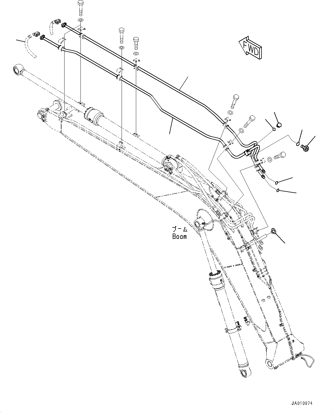 Трубка 22B-70-31860 KOMATSU