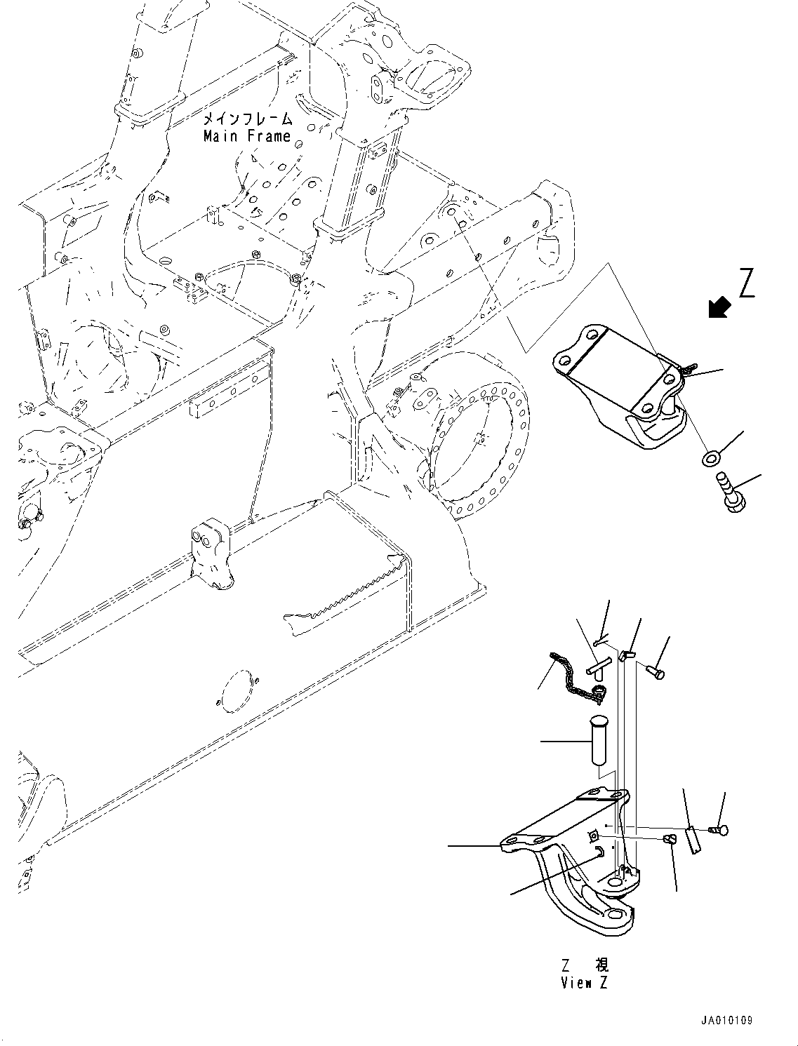Drawbar Assembly 11Y-69-42292 KOMATSU