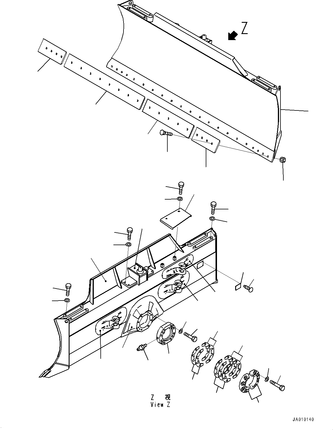 Blade Assembly 11Y-72-46101 KOMATSU