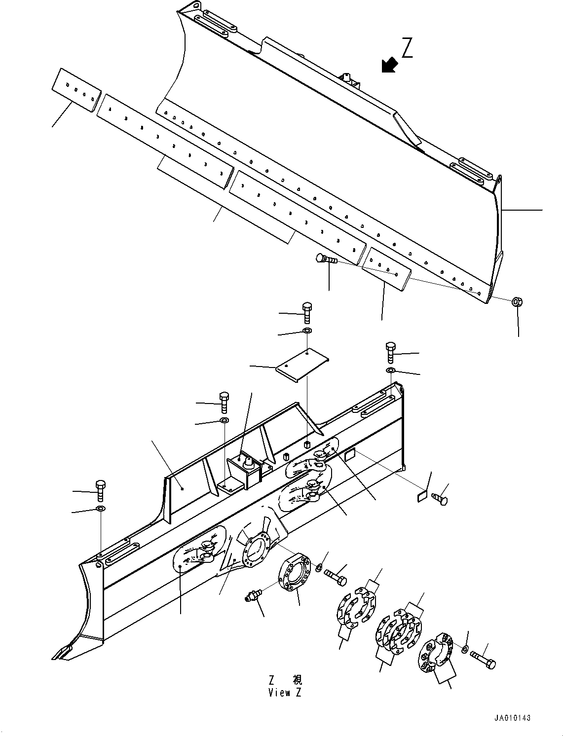 Blade Assembly 11Y-72-45101 KOMATSU