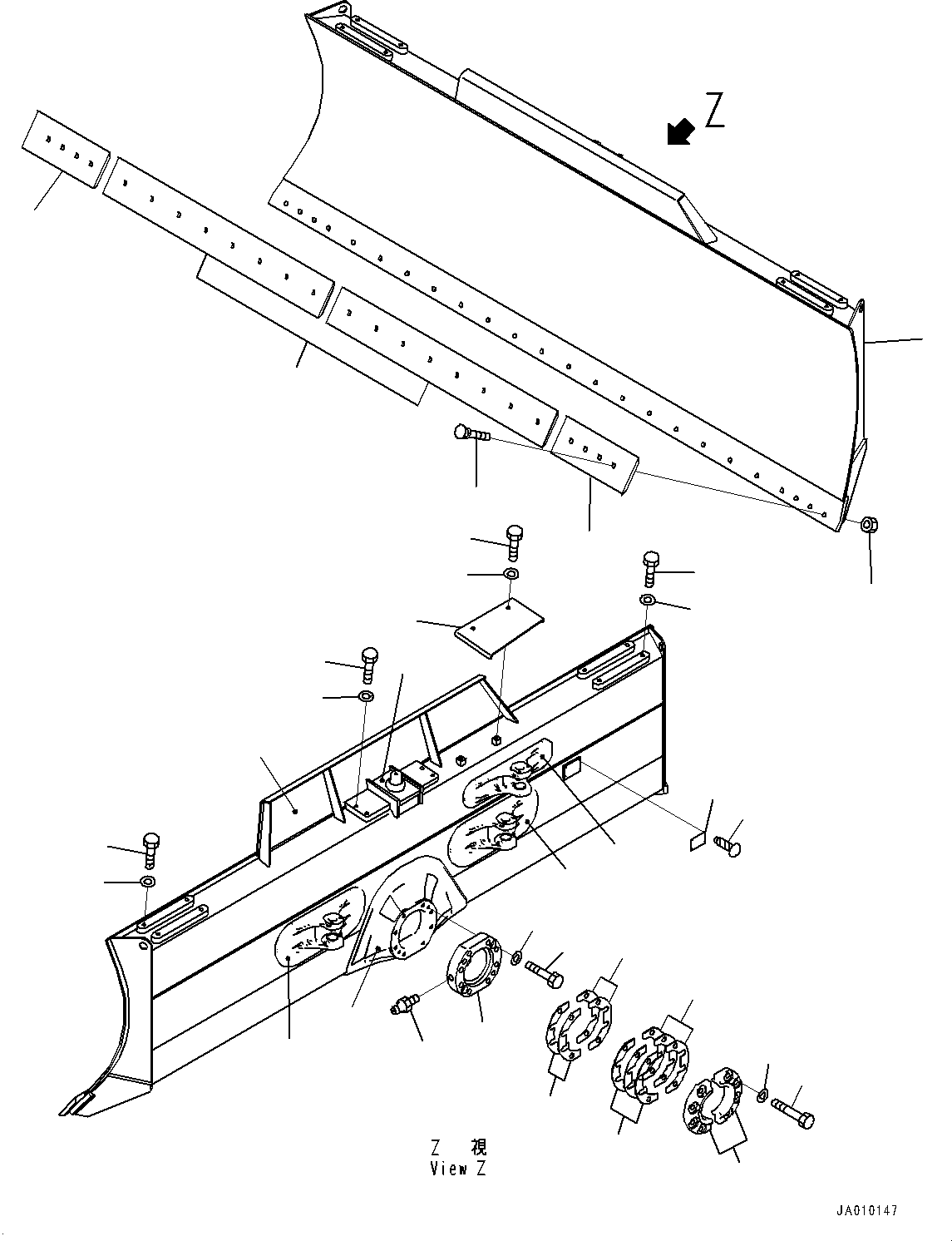 Blade Assembly 11Y-72-42101 KOMATSU
