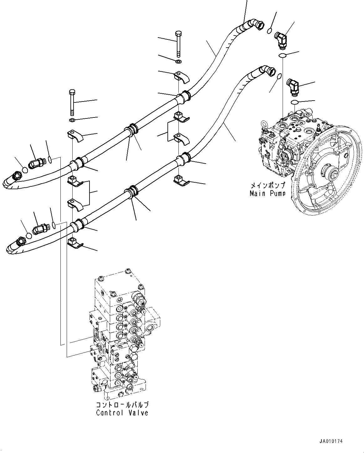 Шланг 22B-62-32392 KOMATSU