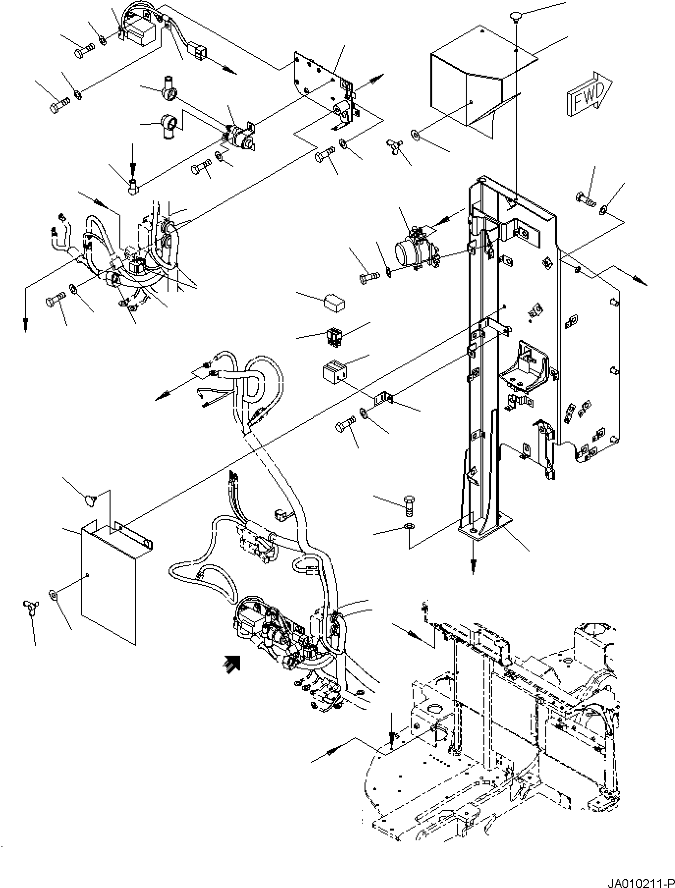 кронштейн 22B-06-31121 KOMATSU