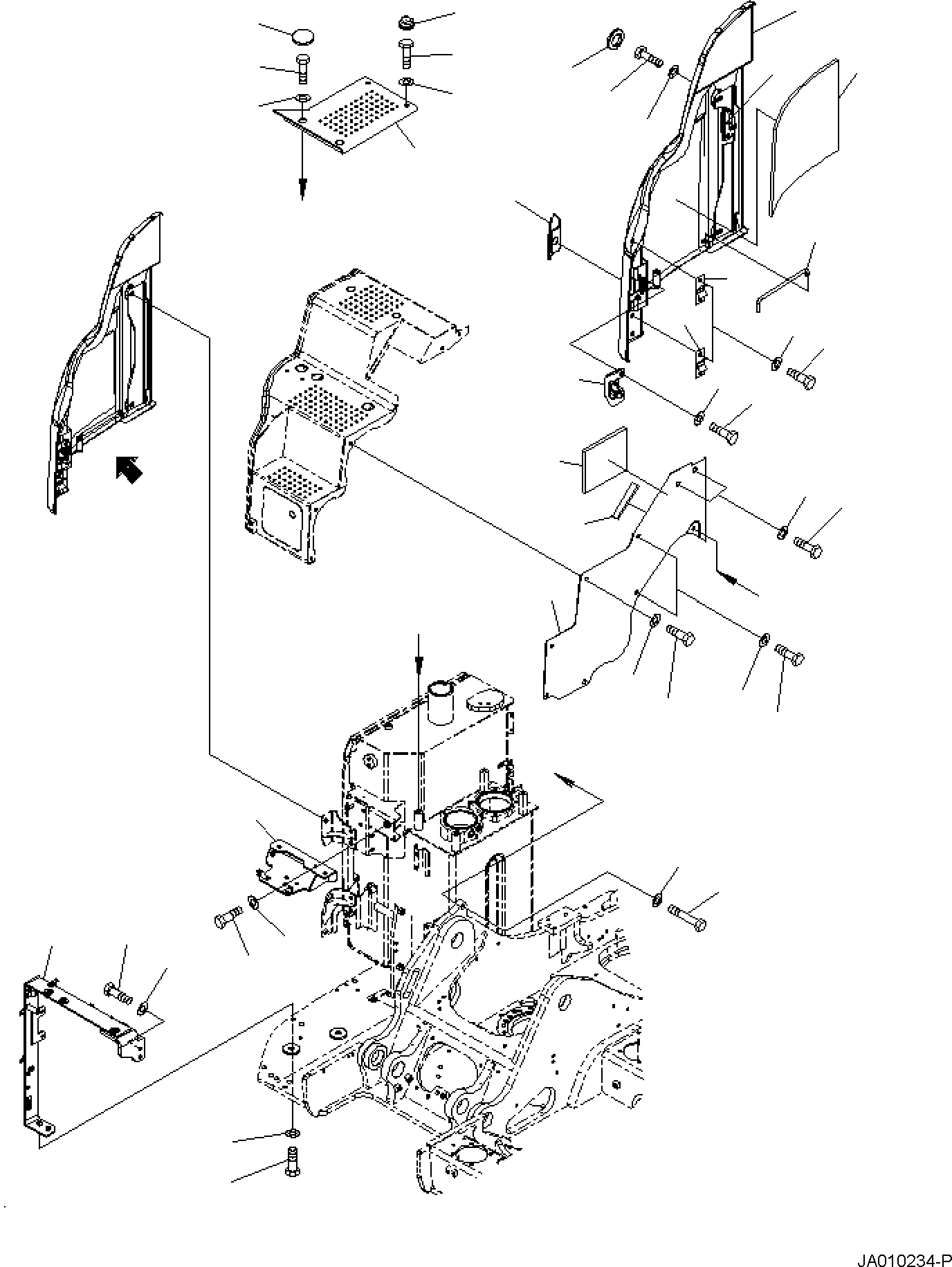 COVER, ASSEMBLY 22B-54-34800 KOMATSU