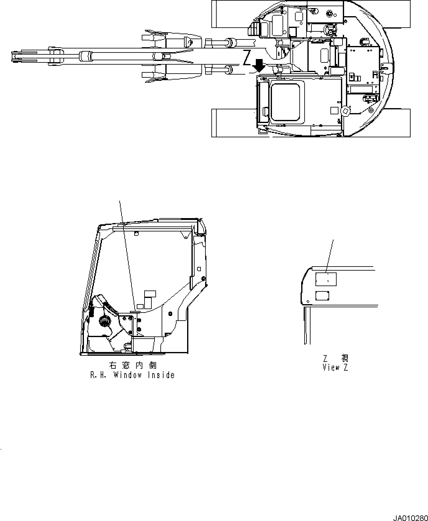 MARK PLATE, BLADE CONTROL \ \ 201-00-61320 KOMATSU