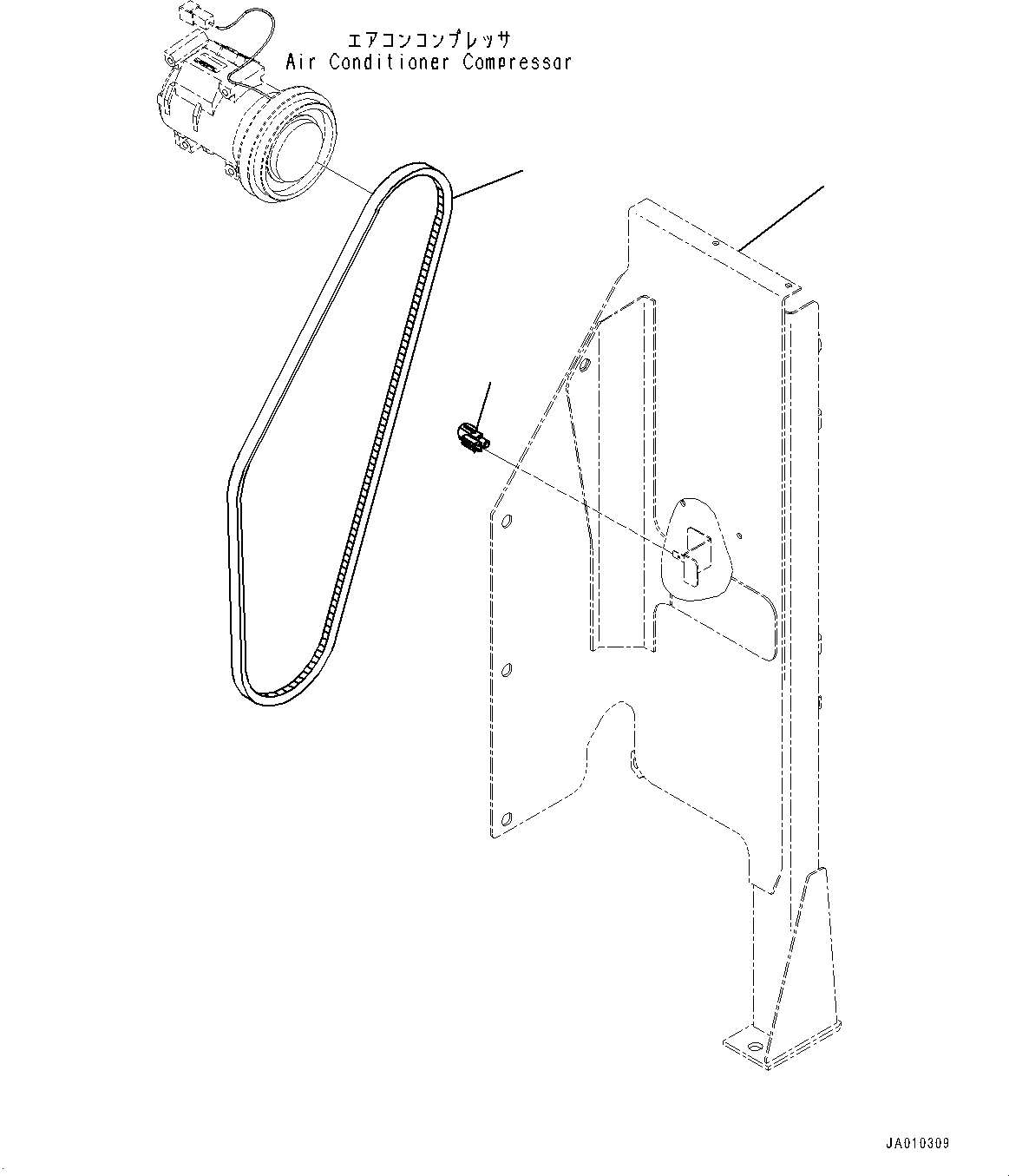 Bracket(Electrical Parts,Relay) (22B-06-31121) KOMATSU