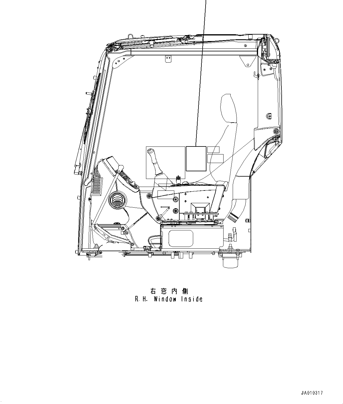 Plate, Caution, Lifting Capacity Table 22B-00-31380 KOMATSU