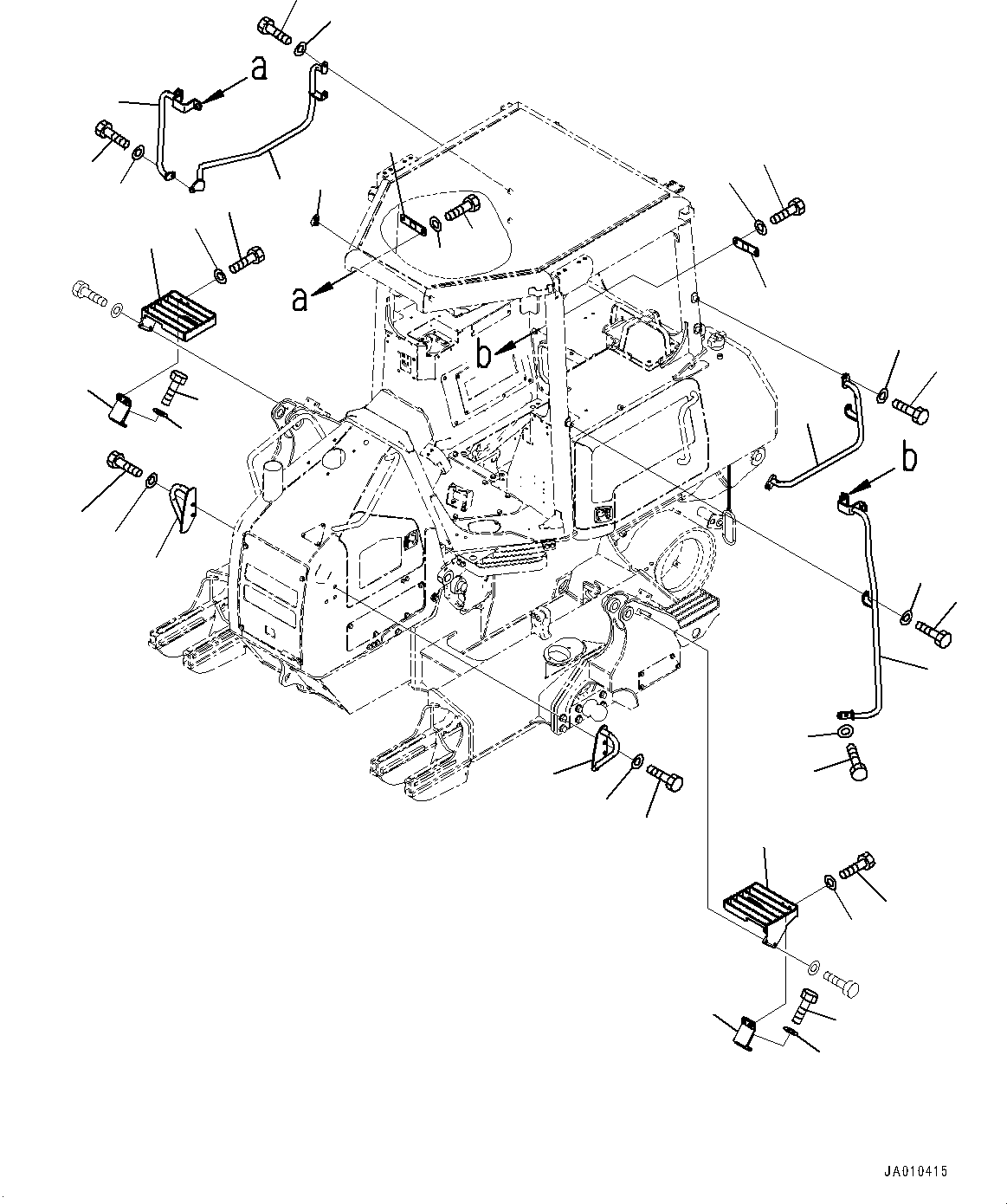 Handrail, L.H. 11Y-916-6480 KOMATSU