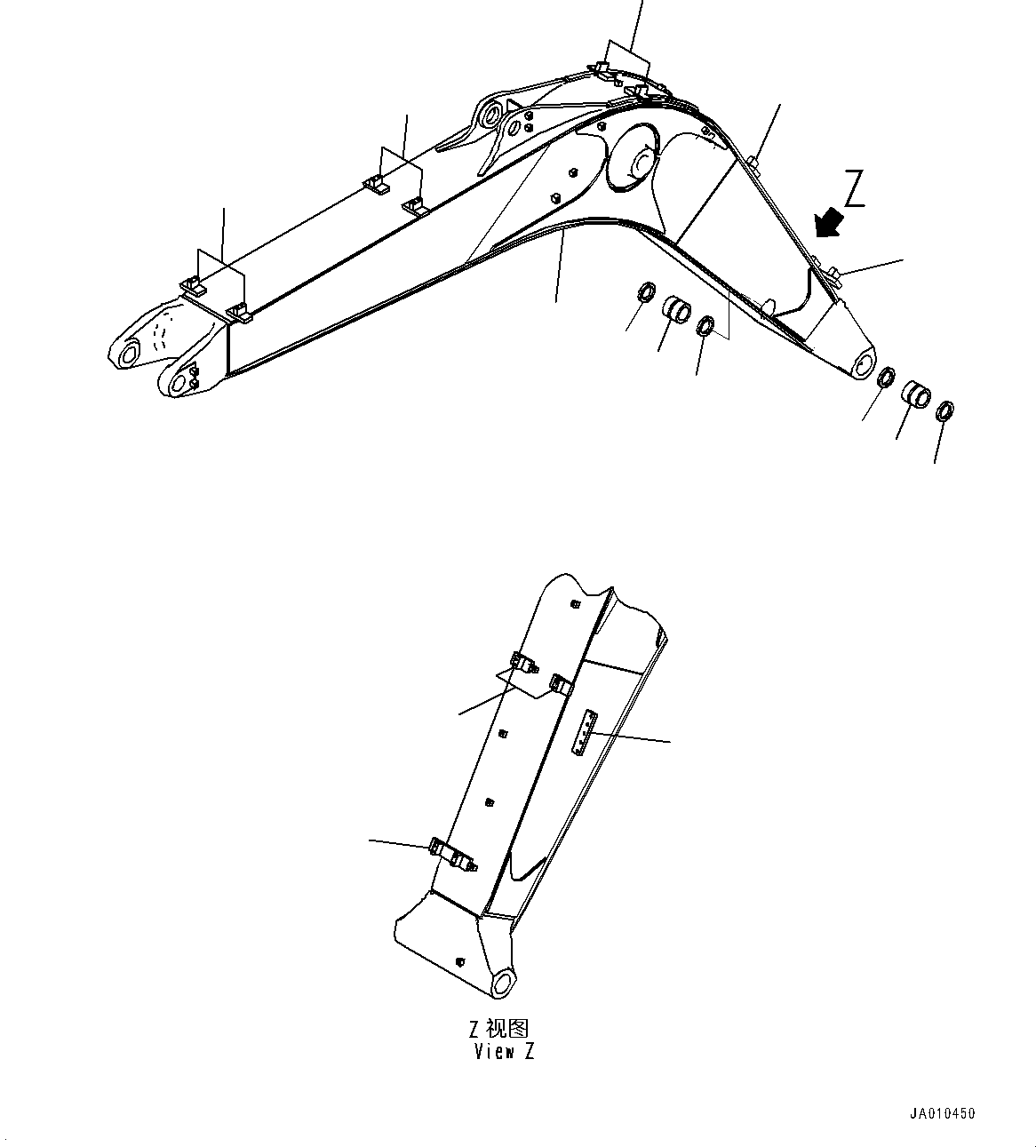 BOOM ASSEMBLY 203-70-02011 KOMATSU