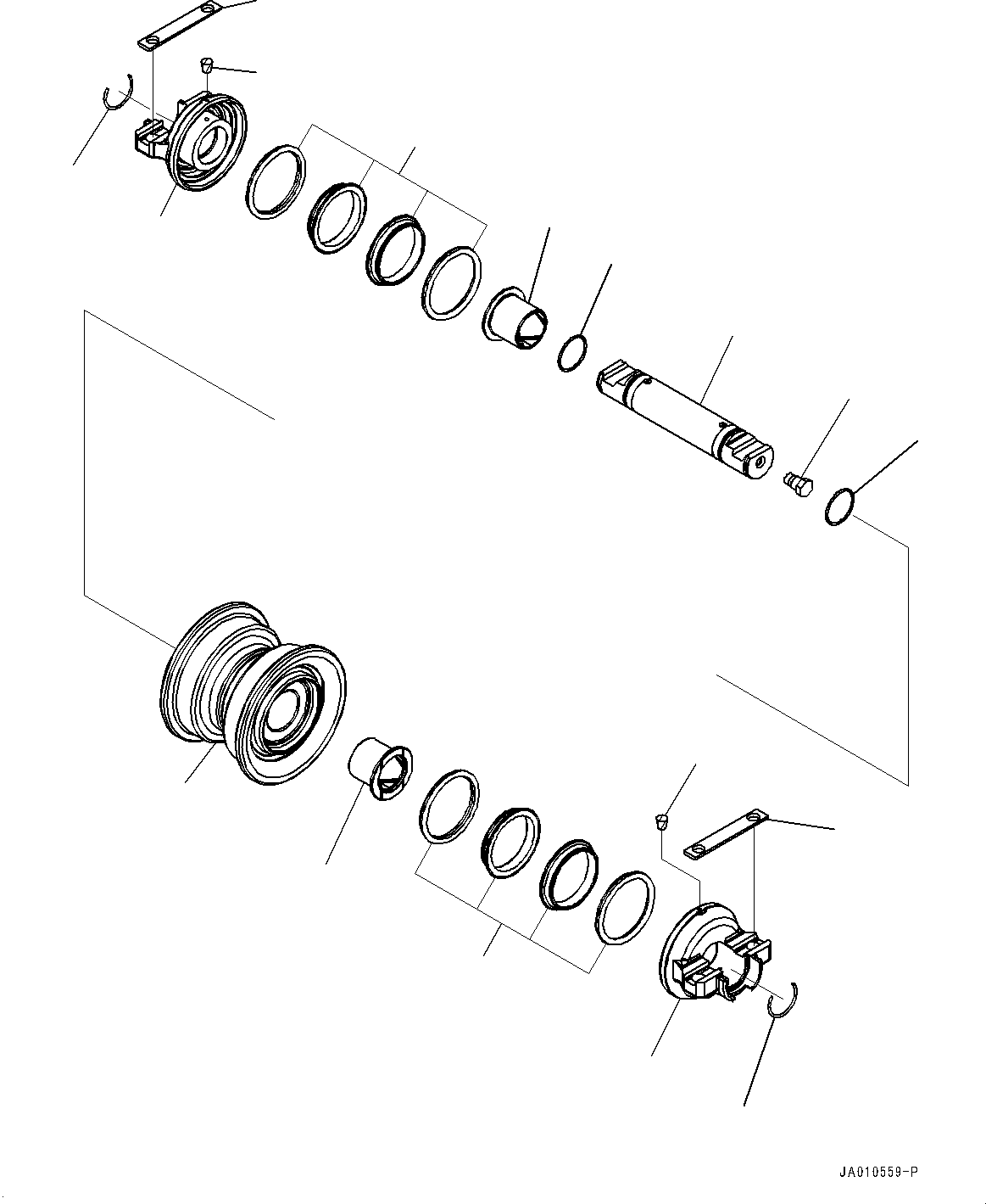 Track Roller Assembly, Single Flange 113-30-00173 KOMATSU
