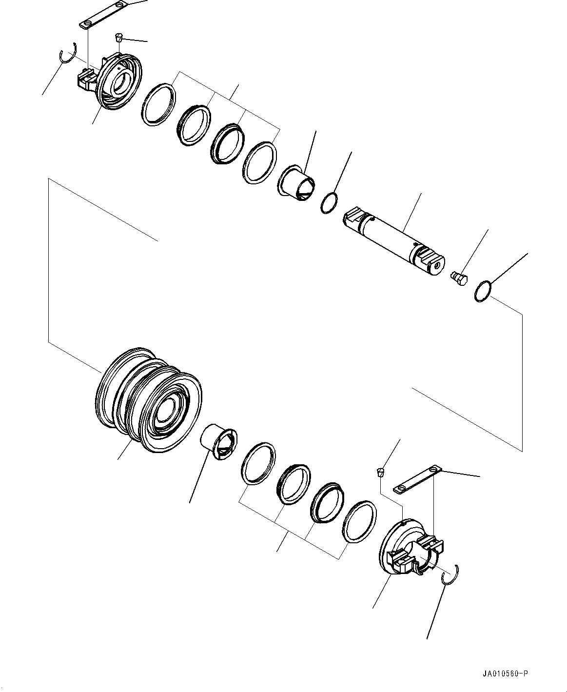 Track Roller Assembly, Double Flange 11Y-30-01533 KOMATSU