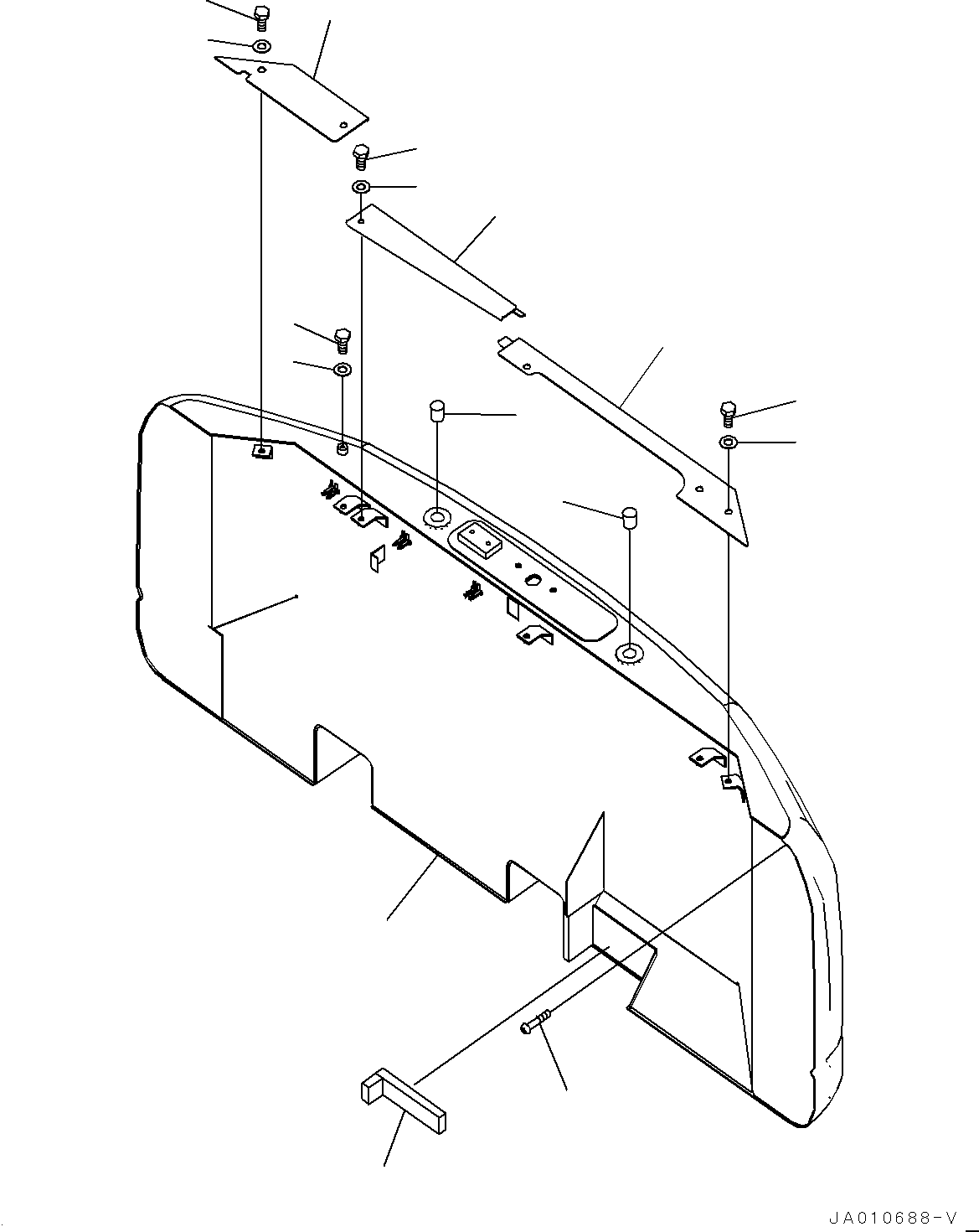 WEIGHT, 1590KG 202-46-17110 KOMATSU