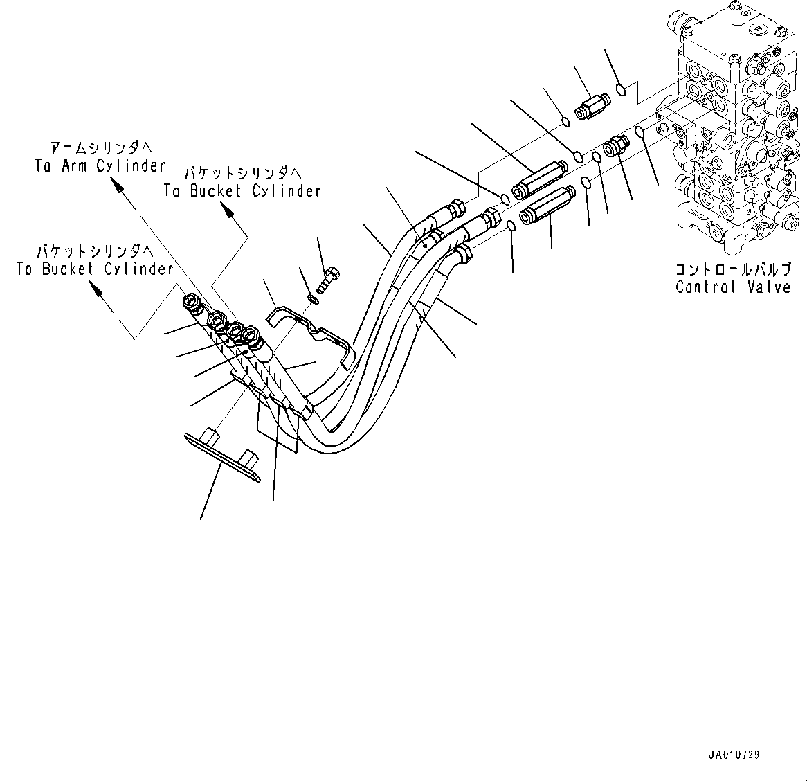шланг 203-62-17250 KOMATSU