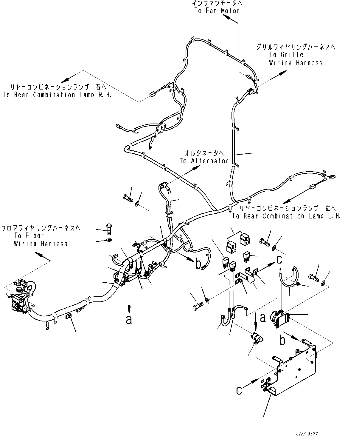 Кабель 419-06-52430 KOMATSU