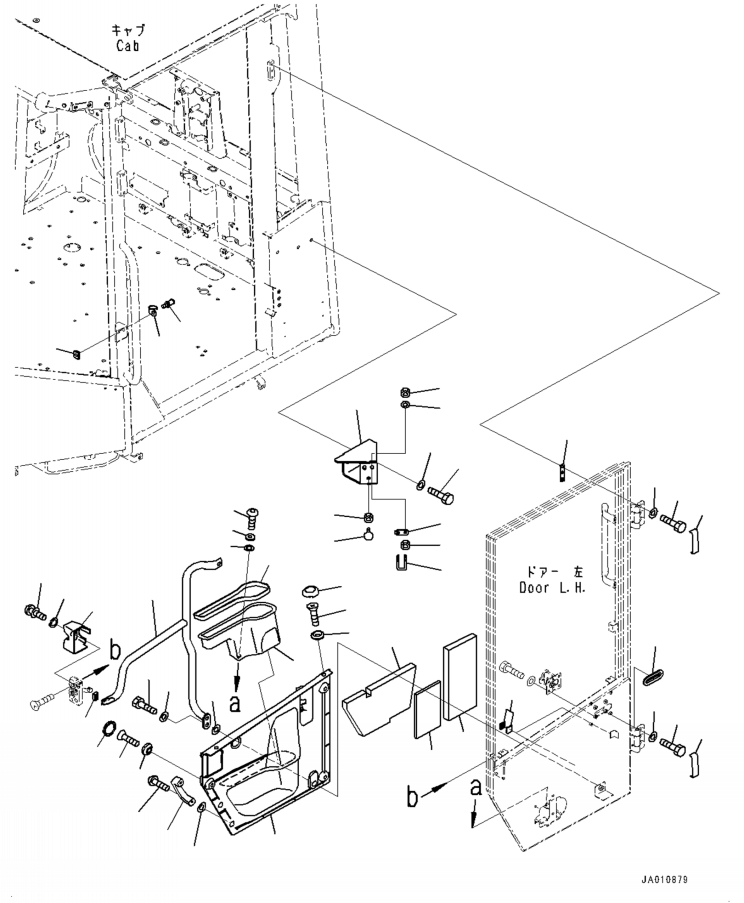ROPS Cab Assembly, L.H. Sash Window,With KOMTRAX 419-926-5047 KOMATSU