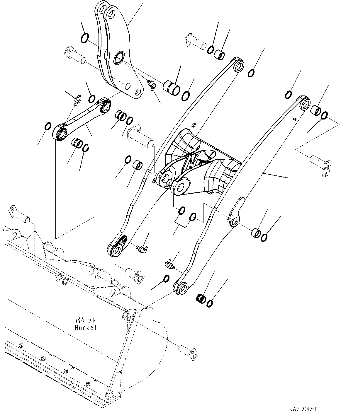 Bell Crank Assembly 419-T80-5210 KOMATSU
