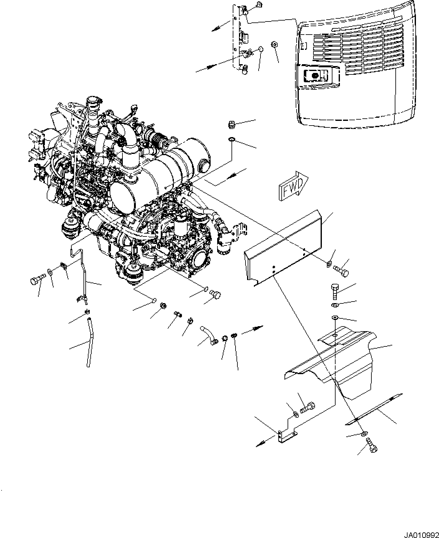 Шланг 07286-01633 KOMATSU
