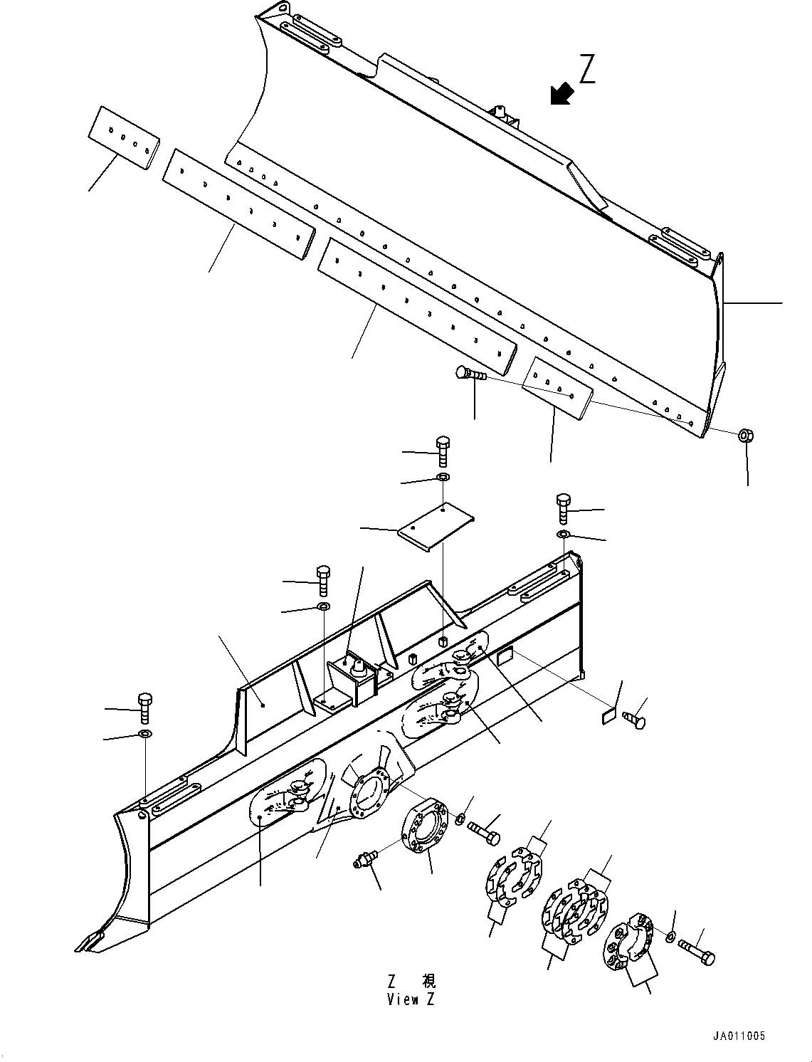 Blade Assembly 11Y-72-47100 KOMATSU