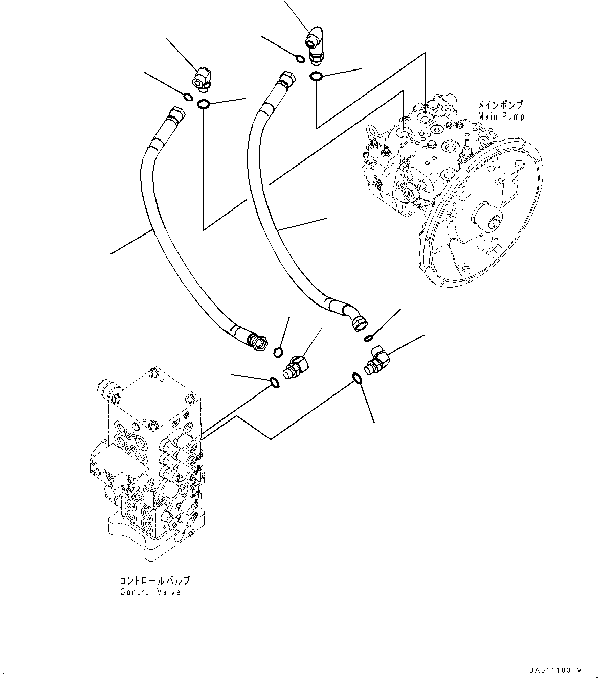 Шланг 203-62-12281 KOMATSU